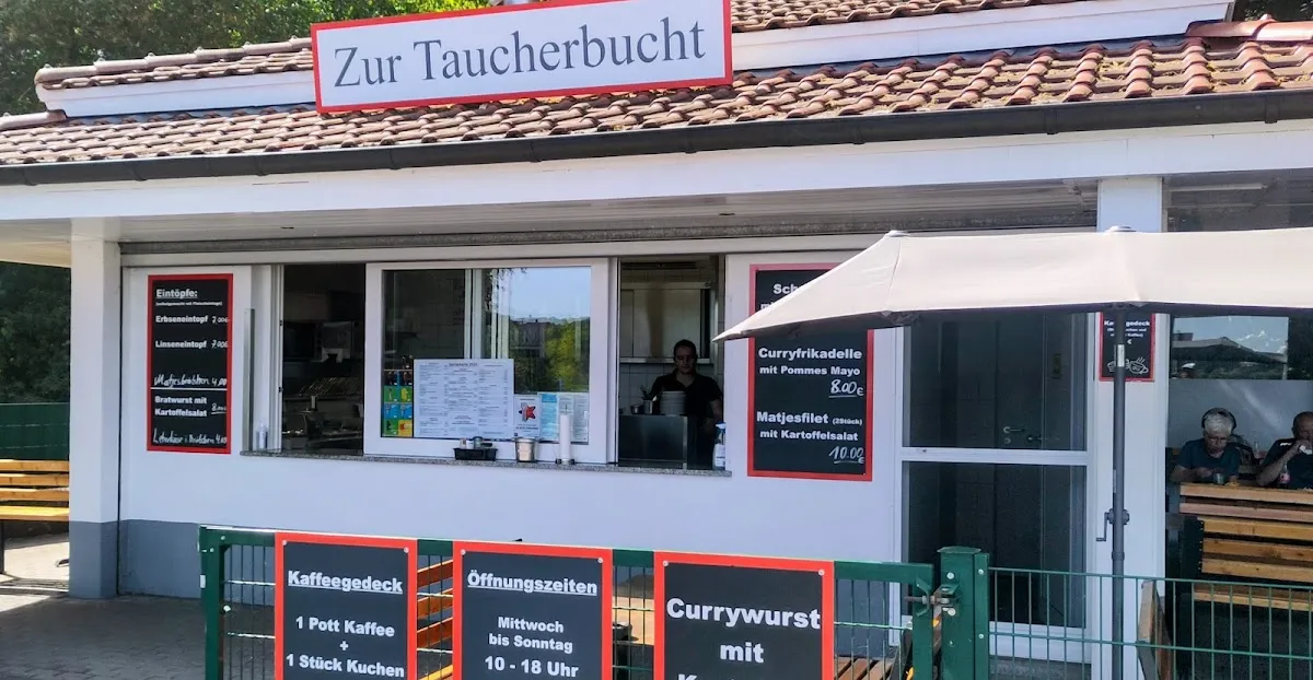 BookNoFees: Reštaurácia – Imbiss zur Taucherbucht – Möhnesee-Delecke – Občerstvenie pri potápačskej zátoke, fotka 1