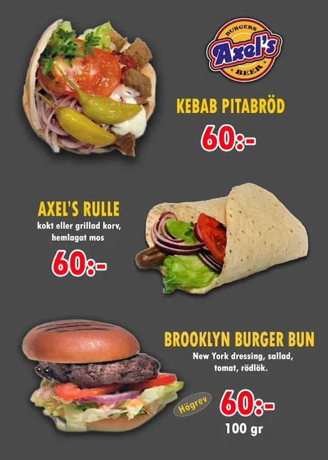 BookNoFees: Občerstvenie – Axel's Grill – Stockholm – Axel's Grill, fotka 2