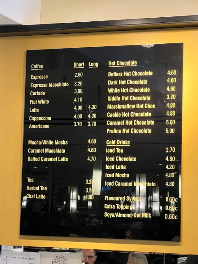 BookNoFees: Kaviareň – Butlers Chocolate Café – Dublin – Butlers Chocolate Café, fotka 2