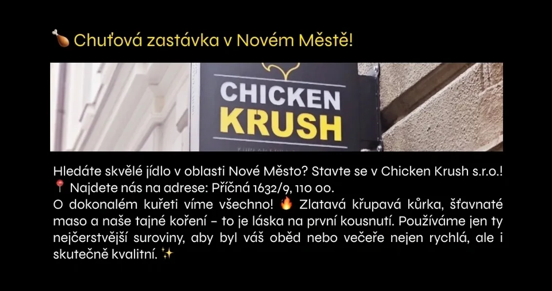 BookNoFees: Reštaurácia – Chicken Krush – Prague – Chicken Krush, fotka 1