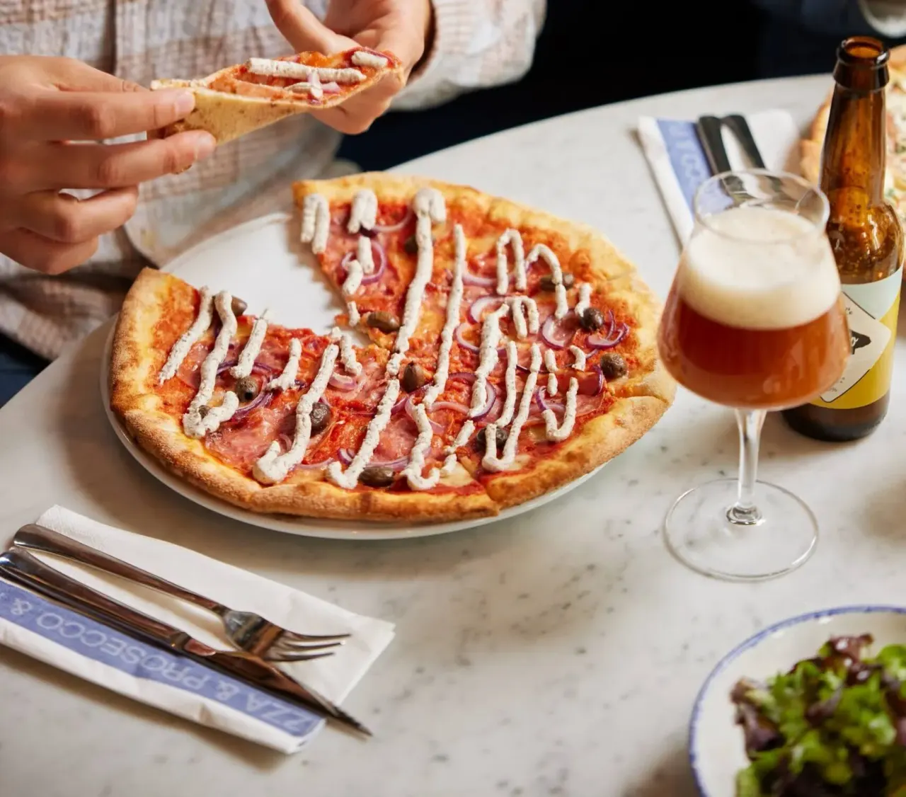 BookNoFees: Reštaurácia – De Pizzabakkers – Amsterdam – Pizzári, fotka 1