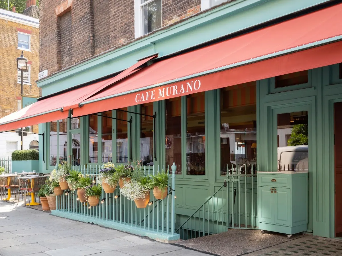 BookNoFees: Reštaurácia – Cafe Murano – London – Kaviareň Murano, fotka 1