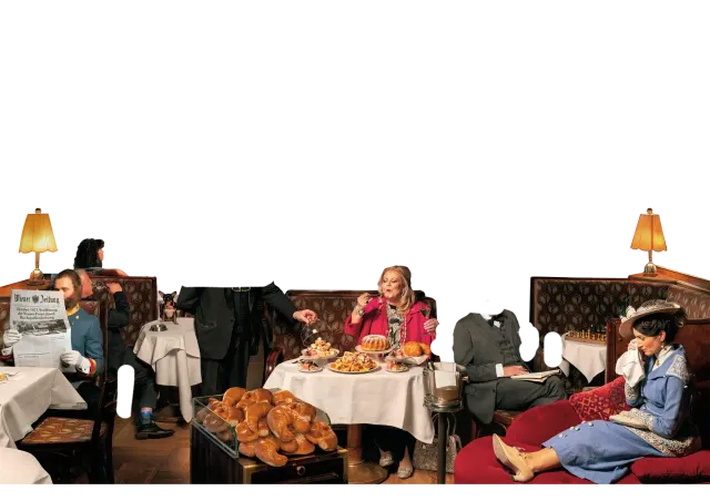 BookNoFees: Kaviareň – Café Landtmann – Vienna – Kaviareň Landtmann, fotka 3