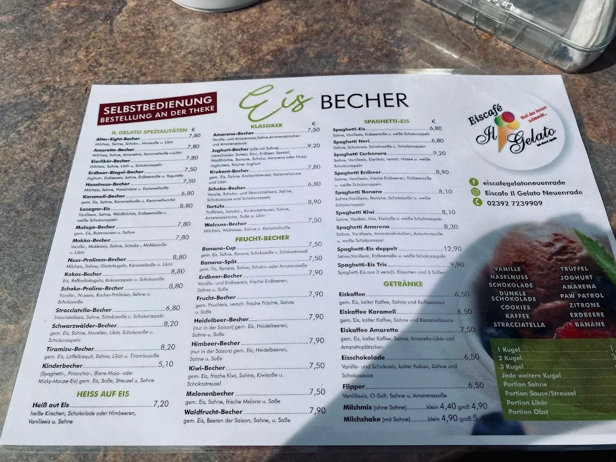 BookNoFees: Reštaurácia – Eiscafé Il Gelato – Neuenrade – Kaviareň a zmrzlináreň Il Gelato, fotka 1