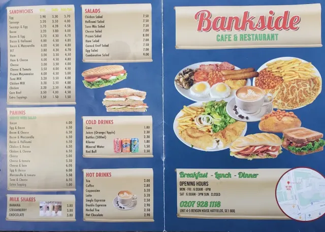 BookNoFees: Kaviareň – Bankside Cafe – London – Bankside Cafe, fotka 3