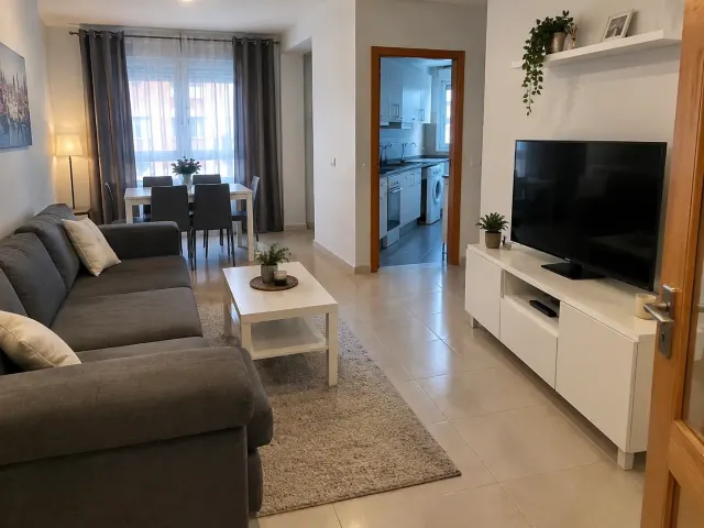 BookNoFees: Priestranný a tichý byt s tromi spálňami – Madrid