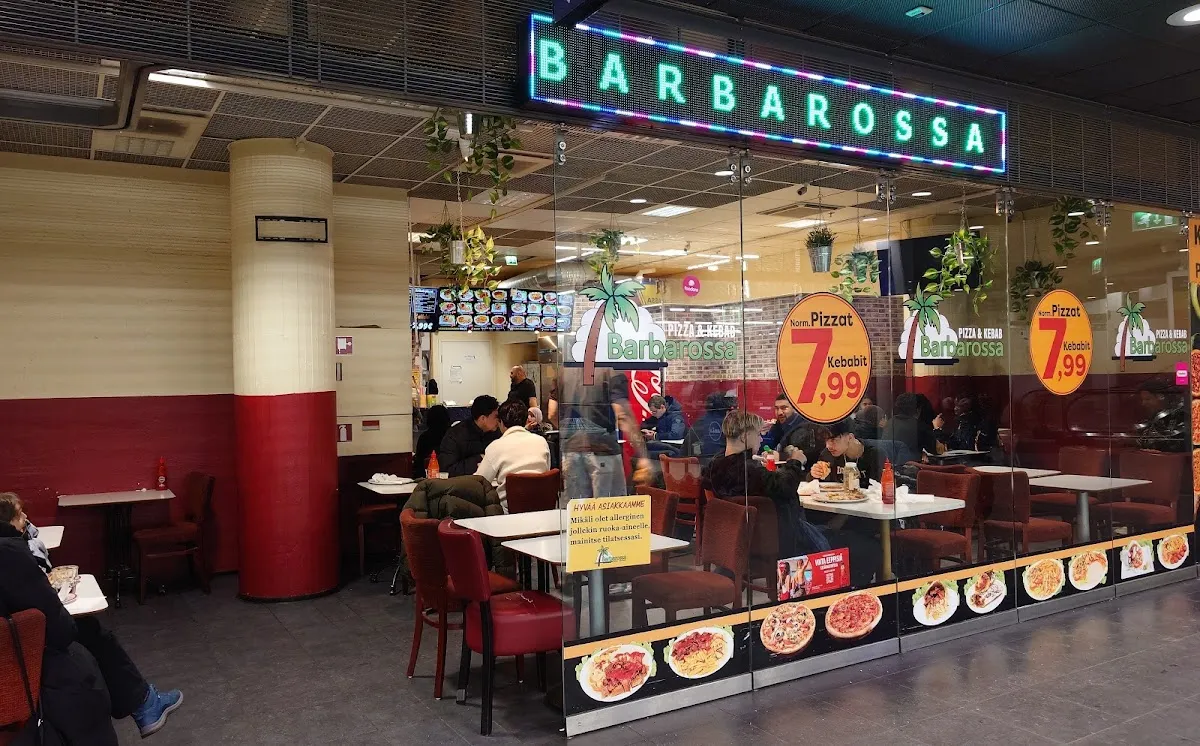 BookNoFees: Reštaurácia – Barbarossa Pizza & Kebab – Helsinki – Barbarossa Pizza & Kebab, fotka 1