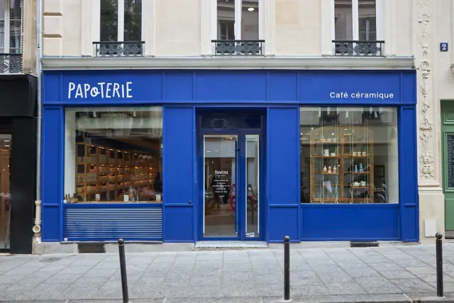 BookNoFees: Kaviareň – La Papoterie – Paris – La Papoterie, fotka 2