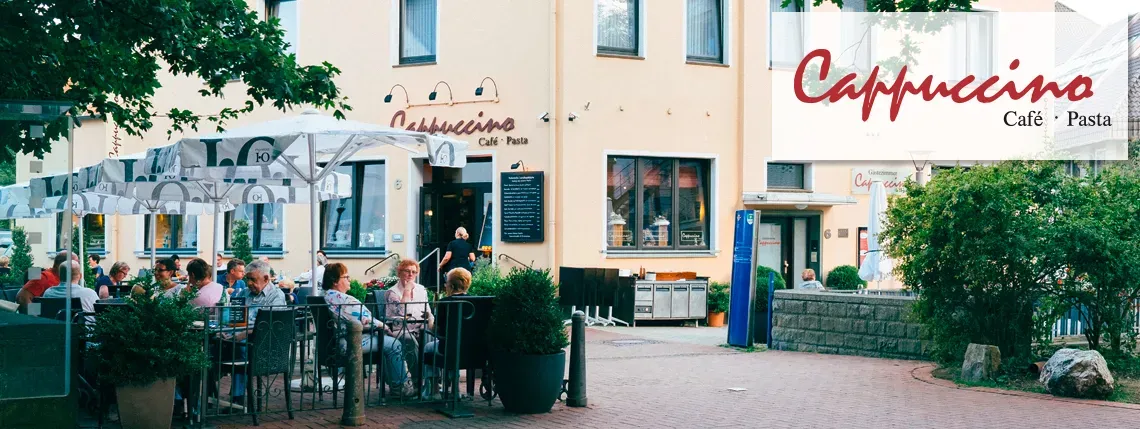 BookNoFees: Reštaurácia – Café und Pastahaus Cappuccino – Bad Sassendorf – Kaviareň a reštaurácia Cappuccino, fotka 1