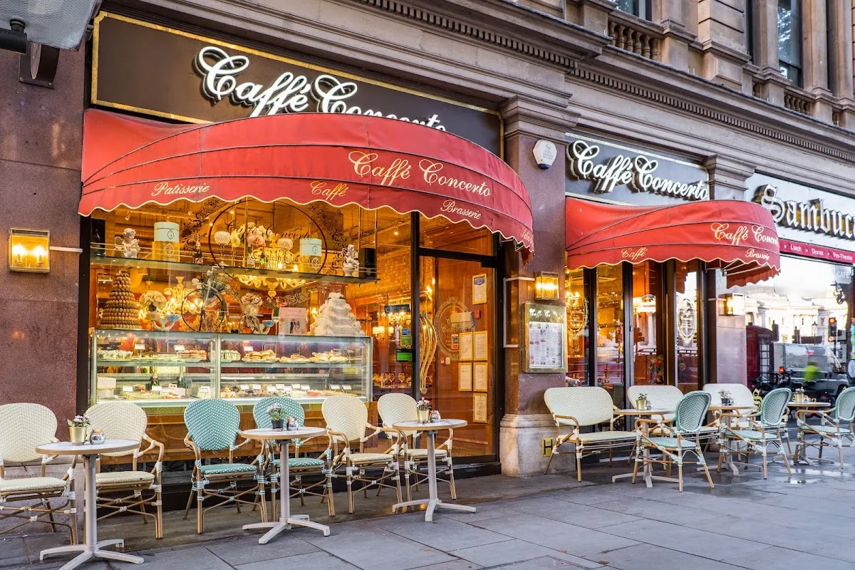 BookNoFees: Kaviareň – Caffe Concerto – London – Kaviareň s koncertom, fotka 1